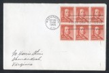 United States 1955 Definitives Benjamin Franklin x 6 FDC K.533