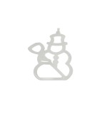 Figurina Craciun pentru fereastra, Om de Zapada, iluminat, Oem