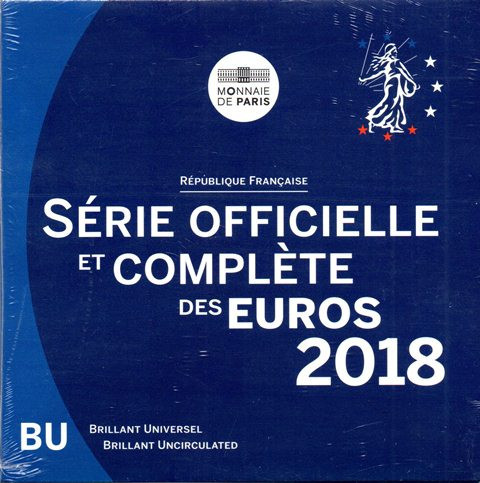 FRANTA 2018 - Set monetarie 1 cent-2 euro - FOLDER/ BU / sigilat