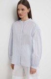 Pepe Jeans camasa din bumbac POLINA femei, cu guler stand-up, relaxed, PL304805