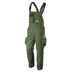 Pantaloni de lucru cu bretele CAMO olive, marimea XXL HardWork ToolsRange
