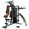 Aparat Multifunctional Fitness 4 Posturi DHS 3003, 60kg, Sac Box, Abdomene, Negru/Rosu