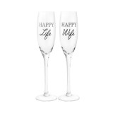 Set pahare - Happy Wife, Happy Life | Lesser &amp; Pavey