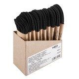 Sireturi rotunde pentru ghete de lucru si trekking, 150 cm, negre