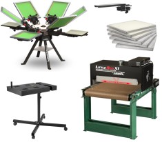 Carusel si cuptor de uscare textile pentru afacere in domeniul serigrafiei! Ocazie - NOI si IEFTINE!