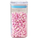 Cutie de Depozitare Alimente, Cyrax, Cutie de tip Container pentru Bucatarie, Cutie pentru Condimente, din PET ABS Silicon, 10 x 10 x 20.5 cm, 370 g,