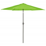 Madison Umbrelă de soare Tenerife, verde măr, 300 cm