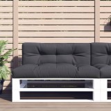 VidaXL Pernă de paleți, antracit, 120x40x12 cm, material textil