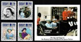 Falkland 1985, Mi #427-430 + Bl 5**, Regina mama Elisabeta, MNH! Cota 12 &euro;!, Regi, Nestampilat