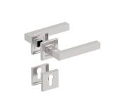 M&acirc;ner ușă cu rozetă pătrată, AISI 304, K320 - D8/06-i