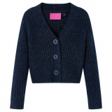 Cardigan tricotat pentru copii, bleumarin, 128, vidaXL