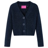 Cardigan tricotat pentru copii, bleumarin, 128, vidaXL