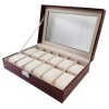 Caseta depozitarea 12 ceasuri Neagra / Visinie - WZ1294, Watchbox