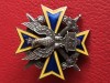 Decoratie militara Polonia .Superba decoratie militara Polonia ,Email GALBEN si ALBASTRU , cu metal ..stare excelenta
