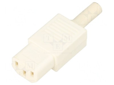 Conector Alimentare AC Mufă Mamă 10A 250V IEC 60320 Drept foto