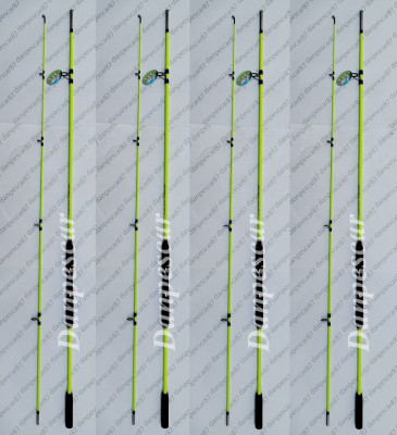 SET 4 Lansete WB fibra sticla plina 3 metri pentru pescuit la dunare 60-180gr foto