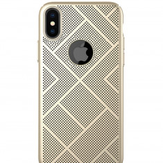 Husa Telefon Nillkin, iPhone Xs, Air Case, Gold