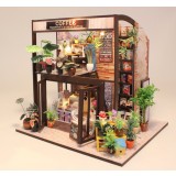 Casa in miniatura 3D, Coffee house, DIY, 18x20x19.7cm