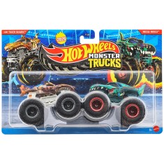 Set 2 masinute Monster Truck, Hot Wheels, Tiger Shark Vs Mega Wrex, JCC82