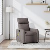 VidaXL Fotoliu de masaj rabatabil, gri taupe, material textil