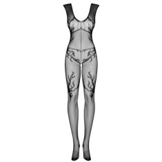 Catsuit-uri - Obsessive Catsuit cu Model Flacara F241 Small-Large Te Invaluie In Dorinta Aprinsa