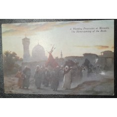 Carte postala, A Wedding Procession at Menzala, color