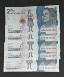 2000 Pesos Columbia UNC CONSECUTIVE