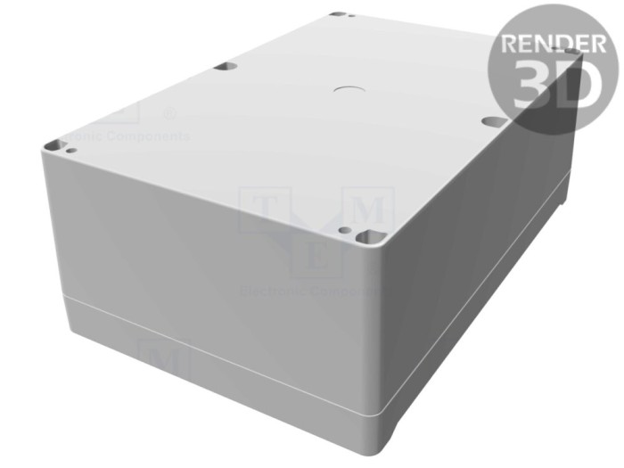 Carcasă universală ABS gri IP66