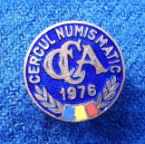 Insigna Cercul numismatic CCA - Casa Centarala a Armatei 1976