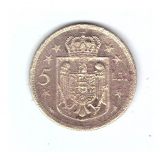 Moneda 5 lei 1930, stare foarte precara