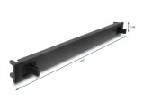 Panou masca 19&quot; 1U cu fixare Negru, Delock 67208
