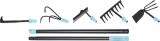 Set unelte de gradina Strend Pro Garden, 7 piese, otel carbon