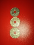Lot 3 monede Franta: 25 centimes 1918 + 1921 + 1924 [poze]. Discount conform descriere [10 - 20 %. Vezi descrierea.].