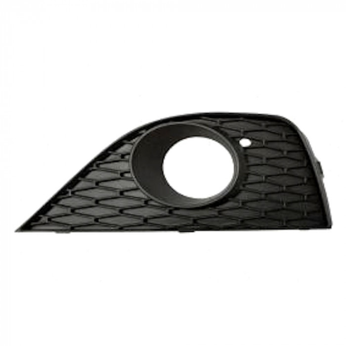 Grila bara fata Seat Ibiza (6j), 04.2008-04.2012, parte montare partea dreapta, cu gaura proiector, 6732274R, Aftermarket