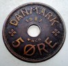 7.505 DANEMARCA 5 ORE 1927 HCN, Europa, Bronz