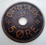 7.505 DANEMARCA 5 ORE 1927 HCN, Europa, Bronz