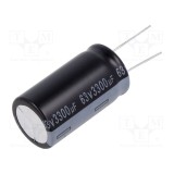 Condensator electrolitic THT AISHI 3300uF 63VDC &Oslash;22x40mm &plusmn;20%