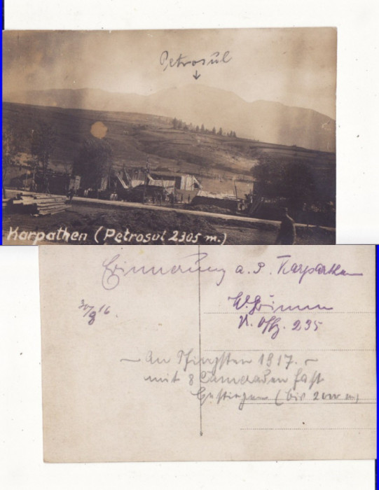 Maramures , Carpati- Petrosul, Pietrosul - tema militara, razboi- foto WWI