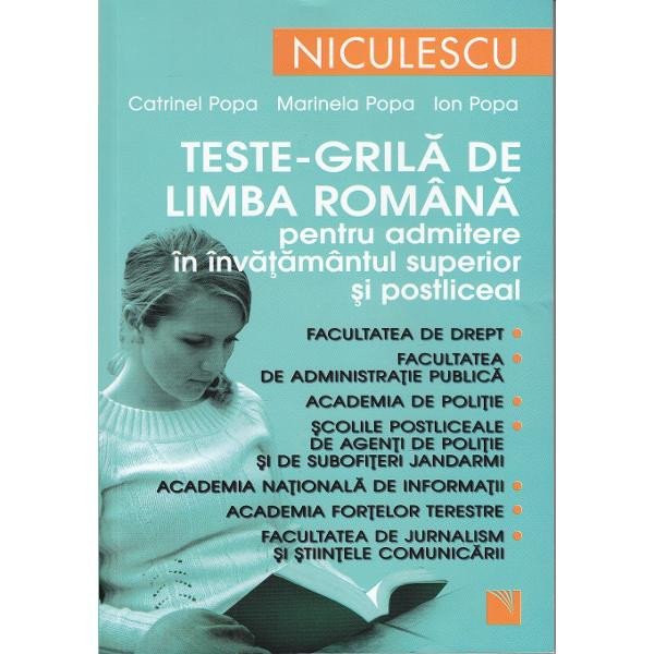 Teste grila limba romana