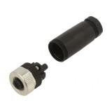 Mufă M12 5-Pin Mamă pe Cablu Drept