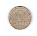 Moneda Vietnam 5000 dong 2003, stare buna, curata, Asia, Cupru-Nichel