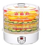 Deshidrator de alimente Camry CR 6659, 240 W, Afisaj LCD, 5 tavi, Temporizator 1-70 ore (Alb)