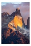 Tablou Canvas Aurora Tăcută a Piscurilor &Icirc;nalte, 26 x 39 cm, CMCLASS