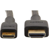 Cablu monitor HDMI - mini HDMI, 4K, 1ml, negru