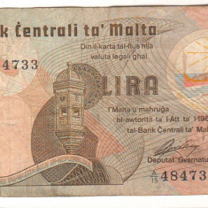 SV * Malta ONE POUND 1967 / 1 LIRA MALTEZA * - F