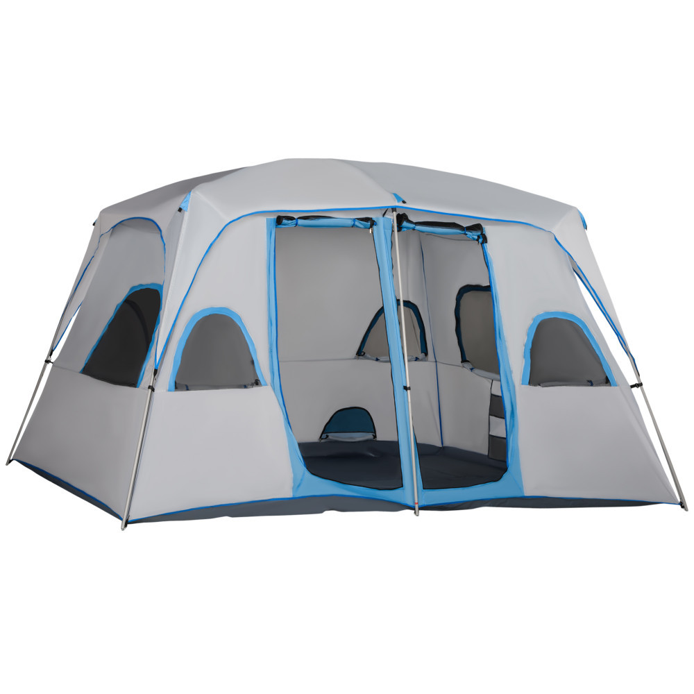 Outsunny cort camping 4-8 persoane, 400x 240x210cm | AOSOM RO | Okazii.ro