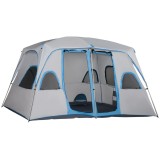 Cumpara ieftin Outsunny Cort Spațios pentru Camping, Ideal pentru 4-8 Persoane, Ușor de Montat, 400x240x210cm | Aosom Romania