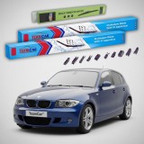 Cumpara ieftin Ștergătoare BMW Seria 1 Hatchback (E81) 2006-2012 | Set Față și Spate Flat Premium &ndash; TeamCar&reg;