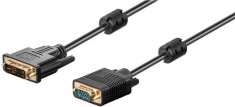 Cablu DVI - VGA 12+5p - 15p HD 2m foto