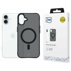 Husa de protectie 3mk Smoke MagCase pentru iPhone 16 Plus Semi-Transparent